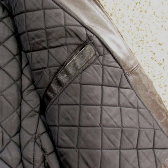 Taylor's Leatherwear Vintage Leather Jacket Men's Medium Dark Brown Full Zip - Picture 4 of 11